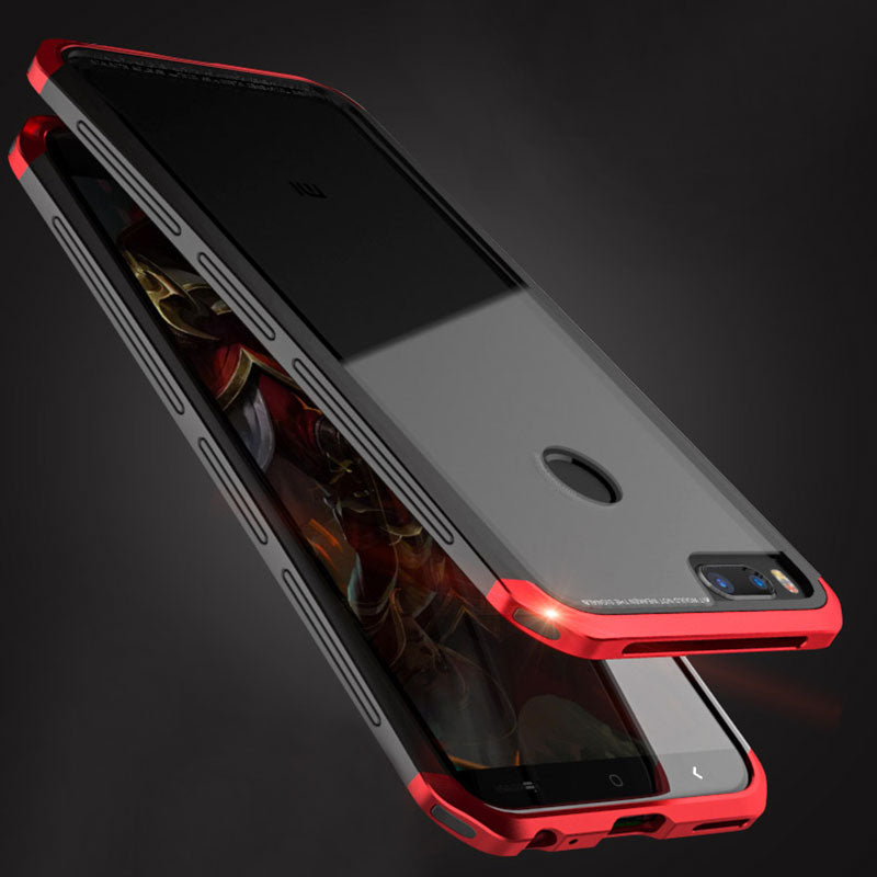 Tempered Glass Case with Metal Bumper for Samsung Galaxy S8