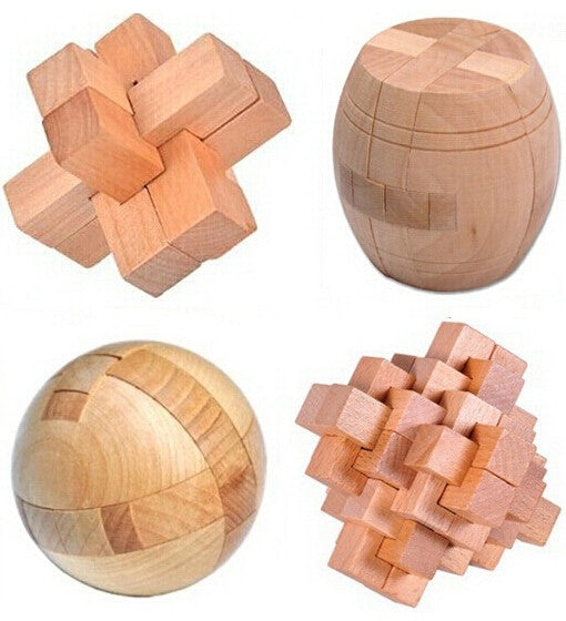 3D Wooden Brain Teasers